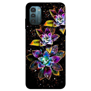 Чохол itsPrint Flowers on black для Nokia G21 - Інтернет-магазин спільних покупок ToGether