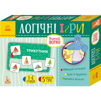 Дитячі логічні ігри "Вивчай форми" 918002, 24 картки укр. мовою - Інтернет-магазин спільних покупок ToGether