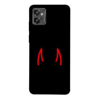 Чохол itsPrint Red horns для Motorola Moto G32 - Інтернет-магазин спільних покупок ToGether