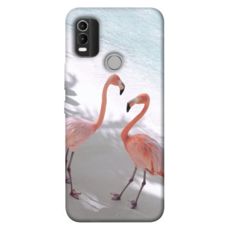 Чохол itsPrint Flamingos для Nokia C21 Plus - Інтернет-магазин спільних покупок ToGether