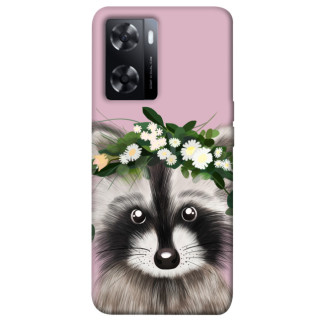 Чохол itsPrint Raccoon in flowers для Oppo A57s - Інтернет-магазин спільних покупок ToGether