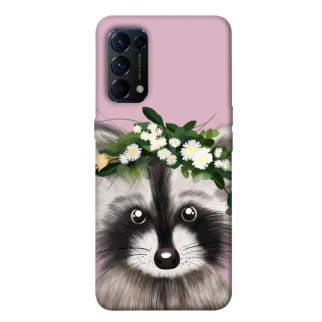Чохол itsPrint Raccoon in flowers для Oppo Reno 5 4G - Інтернет-магазин спільних покупок ToGether