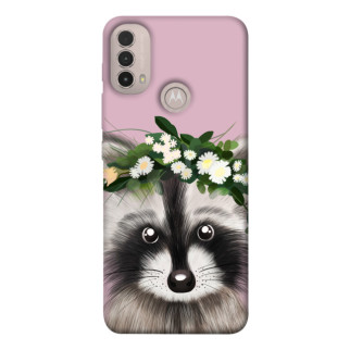 Чохол itsPrint Raccoon in flowers для Motorola Moto E40 - Інтернет-магазин спільних покупок ToGether