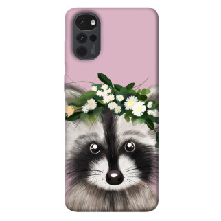 Чохол itsPrint Raccoon in flowers для Motorola Moto G22 - Інтернет-магазин спільних покупок ToGether