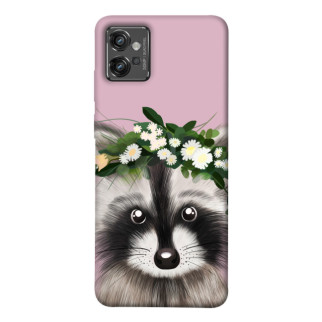 Чохол itsPrint Raccoon in flowers для Motorola Moto G32 - Інтернет-магазин спільних покупок ToGether