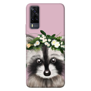 Чохол itsPrint Raccoon in flowers для Vivo Y31 - Інтернет-магазин спільних покупок ToGether