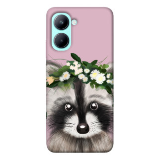 Чохол itsPrint Raccoon in flowers для Realme C33 - Інтернет-магазин спільних покупок ToGether