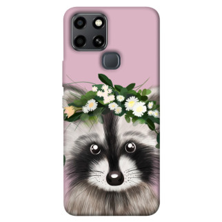 Чохол itsPrint Raccoon in flowers для Infinix Smart 6 - Інтернет-магазин спільних покупок ToGether