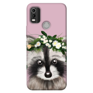 Чохол itsPrint Raccoon in flowers для Nokia C21 Plus - Інтернет-магазин спільних покупок ToGether