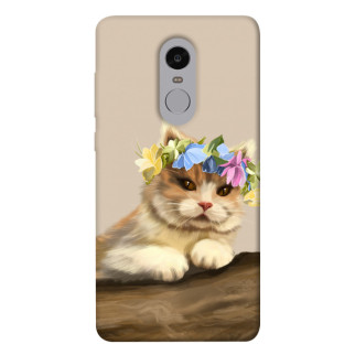 Чохол itsPrint Cat in flowers для Xiaomi Redmi Note 4X / Note 4 (Snapdragon) - Інтернет-магазин спільних покупок ToGether