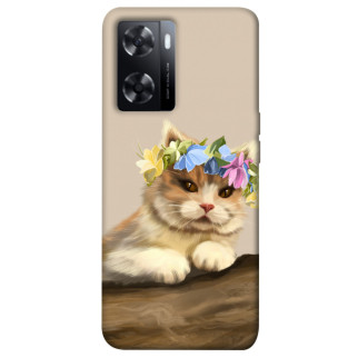 Чохол itsPrint Cat in flowers для Oppo A57s - Інтернет-магазин спільних покупок ToGether