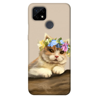 Чохол itsPrint Cat in flowers для Realme C21 - Інтернет-магазин спільних покупок ToGether