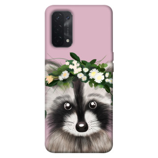 Чохол itsPrint Raccoon in flowers для Oppo A54 4G - Інтернет-магазин спільних покупок ToGether