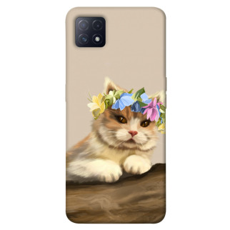 Чохол itsPrint Cat in flowers для Oppo A72 5G / A73 5G - Інтернет-магазин спільних покупок ToGether