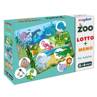 Гра настільна розвиваюча "Лото + мемо Зоопарк" ME5032-21 EN - Інтернет-магазин спільних покупок ToGether