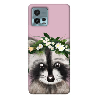 Чохол itsPrint Raccoon in flowers для Motorola Moto G72 - Інтернет-магазин спільних покупок ToGether