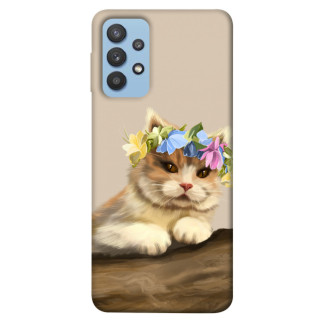Чохол itsPrint Cat in flowers для Samsung Galaxy M32 - Інтернет-магазин спільних покупок ToGether