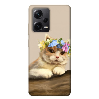 Чохол itsPrint Cat in flowers для Xiaomi Redmi Note 12 Pro+ 5G - Інтернет-магазин спільних покупок ToGether