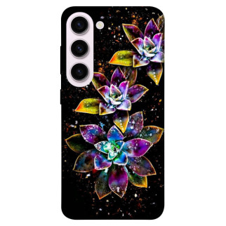 Чохол itsPrint Flowers on black для Samsung Galaxy S23+ - Інтернет-магазин спільних покупок ToGether