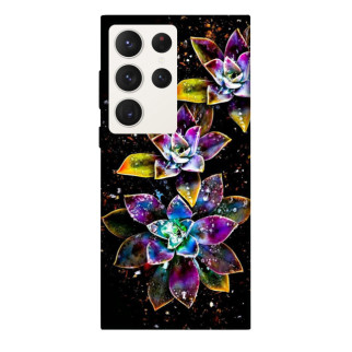 Чохол itsPrint Flowers on black для Samsung Galaxy S23 Ultra - Інтернет-магазин спільних покупок ToGether
