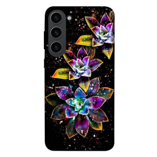 Чохол itsPrint Flowers on black для Samsung Galaxy S23 - Інтернет-магазин спільних покупок ToGether