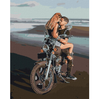 Картина за номерами "Кохання на березі" Ідейка KHO4832 40х50 см - Інтернет-магазин спільних покупок ToGether
