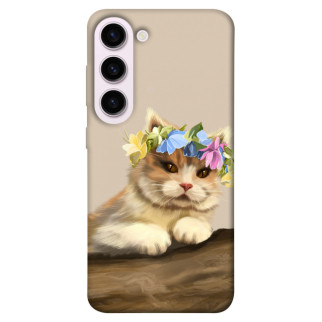 Чохол itsPrint Cat in flowers для Samsung Galaxy S23+ - Інтернет-магазин спільних покупок ToGether