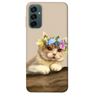 Чохол itsPrint Cat in flowers для Samsung Galaxy M14 5G - Інтернет-магазин спільних покупок ToGether
