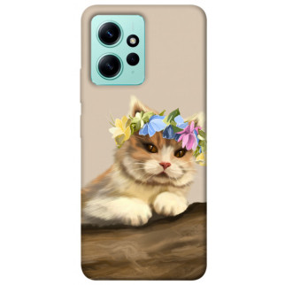 Чохол itsPrint Cat in flowers для Xiaomi Redmi Note 12 4G - Інтернет-магазин спільних покупок ToGether