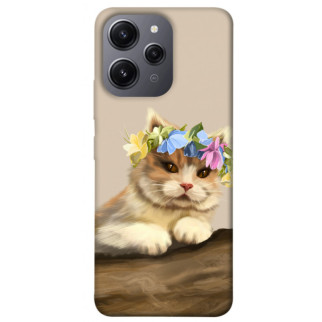 Чохол itsPrint Cat in flowers для Xiaomi Redmi 12 - Інтернет-магазин спільних покупок ToGether