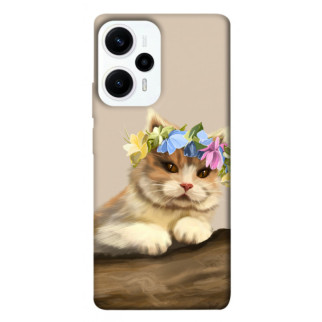 Чохол itsPrint Cat in flowers для Xiaomi Poco F5 Pro - Інтернет-магазин спільних покупок ToGether