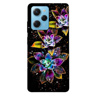 Чохол itsPrint Flowers on black для Xiaomi Poco X5 Pro 5G - Інтернет-магазин спільних покупок ToGether
