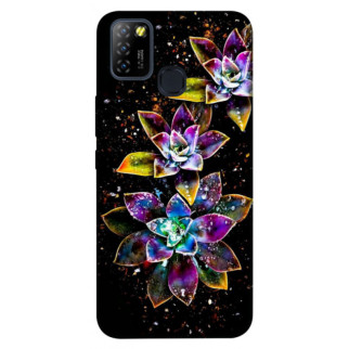 Чохол itsPrint Flowers on black для Infinix Hot 10 Lite - Інтернет-магазин спільних покупок ToGether