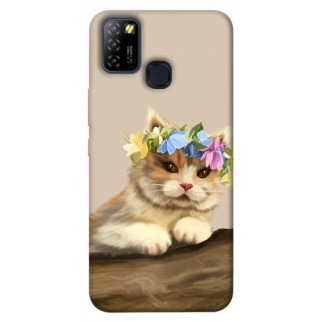 Чохол itsPrint Cat in flowers для Infinix Hot 10 Lite - Інтернет-магазин спільних покупок ToGether