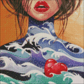 Алмазна мозаїка "Серце океану" Ідейка AMO7268 40х40 см - Інтернет-магазин спільних покупок ToGether