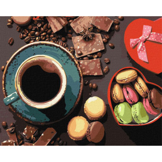 Картина за номерами  "Солодощі до кави" Ідейка KHO2864 40х50 см - Інтернет-магазин спільних покупок ToGether