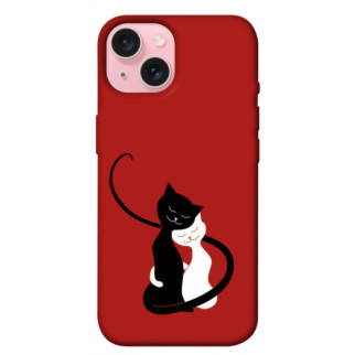 Чохол itsPrint Закохані коти для Apple iPhone 15 (6.1") - Інтернет-магазин спільних покупок ToGether