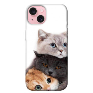 Чохол itsPrint Три коти для Apple iPhone 15 (6.1") - Інтернет-магазин спільних покупок ToGether