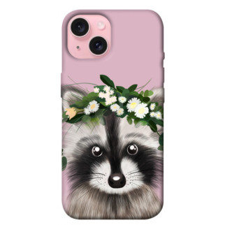 Чохол itsPrint Raccoon in flowers для Apple iPhone 15 (6.1") - Інтернет-магазин спільних покупок ToGether