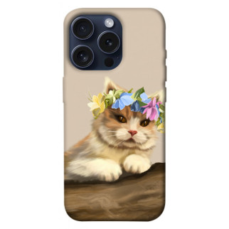 Чохол itsPrint Cat in flowers для Apple iPhone 15 Pro (6.1") - Інтернет-магазин спільних покупок ToGether