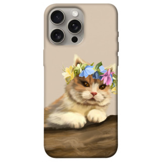 Чохол itsPrint Cat in flowers для Apple iPhone 15 Pro Max (6.7") - Інтернет-магазин спільних покупок ToGether