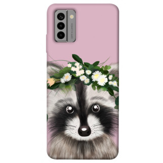 Чохол itsPrint Raccoon in flowers для Nokia G22 - Інтернет-магазин спільних покупок ToGether