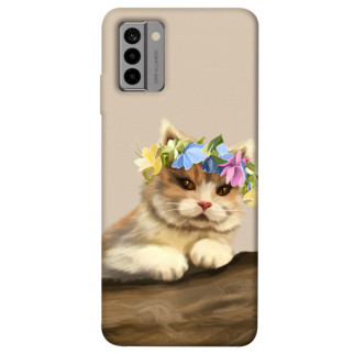 Чохол itsPrint Cat in flowers для Nokia G22 - Інтернет-магазин спільних покупок ToGether