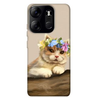 Чохол itsPrint Cat in flowers для Tecno Spark Go 2023 - Інтернет-магазин спільних покупок ToGether