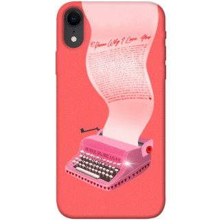Чохол itsPrint Рожева друкарська машинка для Apple iPhone XR (6.1") - Інтернет-магазин спільних покупок ToGether