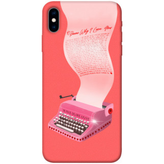 Чохол itsPrint Рожева друкарська машинка для Apple iPhone X (5.8") - Інтернет-магазин спільних покупок ToGether