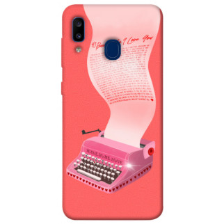 Чохол itsPrint Рожева друкарська машинка для Samsung Galaxy A20 / A30 - Інтернет-магазин спільних покупок ToGether