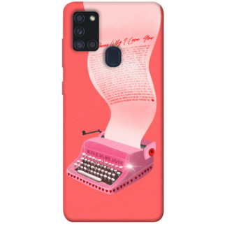 Чохол itsPrint Рожева друкарська машинка для Samsung Galaxy A21s - Інтернет-магазин спільних покупок ToGether