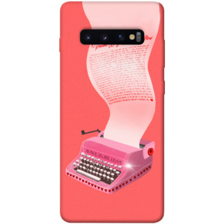 Чохол itsPrint Рожева друкарська машинка для Samsung Galaxy S10+ - Інтернет-магазин спільних покупок ToGether
