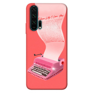 Чохол itsPrint Рожева друкарська машинка для Huawei Honor 20 Pro - Інтернет-магазин спільних покупок ToGether